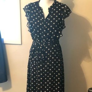 Black and white long dress